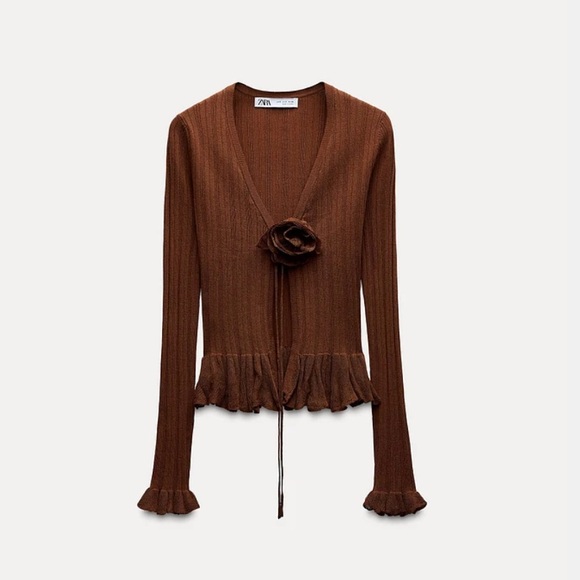 🚨SALE NWT ZARA FINE KNIT FLOWER TOP SIZE S
🚨FIRM PRICE - Picture 3 of 8